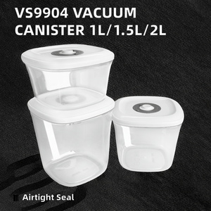 VS9904 Household Kitchen Plastic Vacuum Canister with 3 Sizes (1L 1.5L 2L) for Food and Snack Preservation - Product Image 3