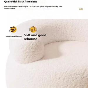 आधुनिक क्रीम-शैली के कपड़े बच्चों की सोफे के साथ आधुनिक क्रीम-शैली कपड़े बच्चों की सोफे कुर्सी - Product Image 5