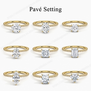 Bagues pour femmes en <span class=keywords><strong>or</strong></span> pur 9K 10K 14K 18K, <span class=keywords><strong>bague</strong></span> de fiançailles torsadée personnalisée avec diamant et moissanite en <span class=keywords><strong>or</strong></span> AU750 - Product Image 6