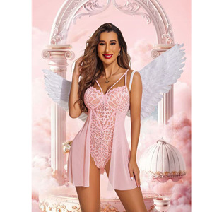 Nueva Llegada, Lencería Sexy, Uniforme de Pijama para Pecho Pequeño, Pijama de una Pieza para el Hogar - Product Image 3