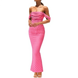 Robe Courte Jacquard Halter Taille Haute Coupe Évasée Anti-statique Écologique Motif Floral Noir et Blanc Sans Manches Col Halter pour l'Été - Product Image 1