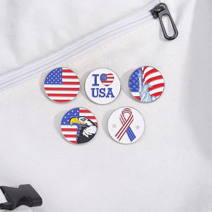 Gratis Monster Groothandel Goedkope Custom Metalen Zinklegering Emaille Land Usa Amerika Amerikaanse Vlag Reversspeld Badge Voor Nationale Dag - Product Image 1