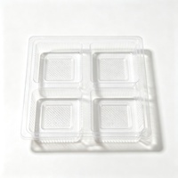 4-delige versfruitbak liner groothandel wegwerp PET blisterverpakking voor cadeauverpakkingen