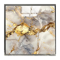 Autocollants muraux en marbre 3D modernes 60*60cm, étanches, style plaqué or, antistatiques, pour différentes conceptions, pour décoration murale
