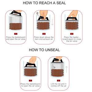 Borosilicate chân không lọ thủy tinh thiết lập với xử lý 3 cái kín 900ml/1300ml/2000ml thực phẩm lưu trữ <span class=keywords><strong>Jar</strong></span> Bộ - Product Image 3