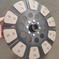 Ensemble de disque d'embrayage monostade de 310 mm de diamètre avec cannelures d'entrée 10/12/15/18 pour tracteurs agricoles Foton Lovol