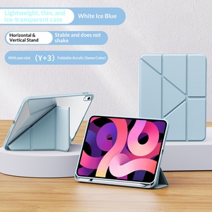 Étui de protection pour <span class=keywords><strong>iPad</strong></span> 11 avec emplacement pour stylet, pliable en Y, 10,2 pouces, anti-pliage, <span class=keywords><strong>coque</strong></span> en acrylique 9e génération - Product Image 1