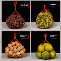 Sac en filet tubulaire en rouleau pour l'emballage automatique des fruits et légumes, filet d'emballage extrudé, sac en filet pour oignons, ail, pommes de terre