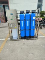 Système d'osmose inverse conteneurisé 500 LPH avec réservoir de prétraitement à 3 étapes pour installation mobile de traitement d'eau d'urgence
