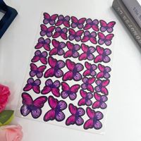 32 autocollants papillons pour gâteaux, décorations pour gâteaux, fournitures de décoration pour anniversaire, mariage, baby shower, pâtisserie