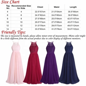 Robes de Filles d'Honneur Fleurs de Luxe, Robe de Soirée Enfant Princesse sans Manches en Dentelle et Chiffon pour Anniversaire, Mariage, Cérémonie de 4 à 16 Ans - Product Image 6