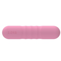 Haltères en fonte revêtus de silicone colorés, antidérapants, pastel, pour femmes, aérobic, Pilates, yoga