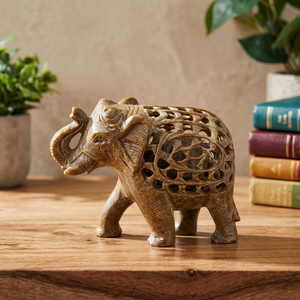 Soap Stone <b>Elephants</b> Shaped Decorative Object - Product Image 2