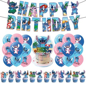 Globos <span class=keywords><strong>de</strong></span> Látex <span class=keywords><strong>de</strong></span> <span class=keywords><strong>Lilo</strong></span> y <span class=keywords><strong>Stitch</strong></span>, Pancarta, Adorno para Pastel, Set <span class=keywords><strong>de</strong></span> Globos para Decoración <span class=keywords><strong>de</strong></span> Fiestas <span class=keywords><strong>de</strong></span> Cumpleaños Infantiles, Venta al Por Mayor - Product Image 5