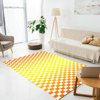Tapis d'illusion vortex, tapis 3D, géométrique, noir et blanc, grille, salon, chambre à coucher, tapis antidérapants pour le sol