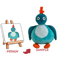 Peluche personnalisée brodée en fourrure longue 10 cm – Cadeau à faible MOQ