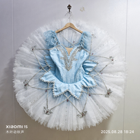 Costume de ballet professionnel pour filles et adultes, jupe tutu classique attrayante, couleurs mélangées, satin, tulle rigide