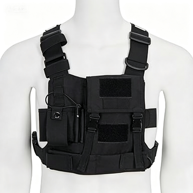 Nylon Chest Harness Vest Adjustable Utility Organizer  Full-Size Work Gear D-Ring Reflective Safety