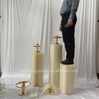 Présentoir à gâteaux portable en carton de haute qualité, ensemble de socles pliables en papier ondulé pour desserts, idéal pour la décoration de mariage