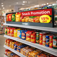 Écran publicitaire LED pour étagère de supermarché, affichage numérique pour bord d'étagère, écran promotionnel pour magasin, affichage LED pour étagère
