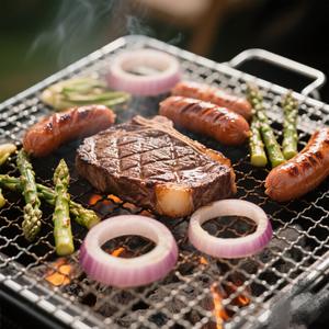 Meilleures ventes Grille de barbecue jetable durable Grande couverture Chaleur concentrée Gain de temps et de charbon de bois Qualité alimentaire Pour les fêtes en plein air - Product Image 3