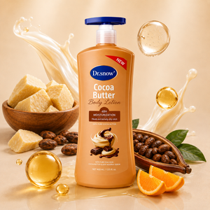 Crème hydratante pour le corps à la vitamine E Dr. Snow, soin éclaircissant au beurre de cacao pour femme, personnalisation rapide - Product Image 1