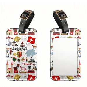 Özel İsviçre Bayraklı Bagaj Etiketleri Yaratıcı Emaye Bagaj Plakaları İsviçre Çanta Etiketleri Metal Etiketler DongGuan Fabrikası Ziyarete Hoş Geldiniz - Product Image 2