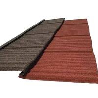 Tuile de toiture en métal revêtue de pierre, aspect bois, décorative, plusieurs couleurs, pour usage domestique