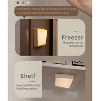 Veilleuse murale à aimant avec logo personnalisé, rechargeable, pour chambre à coucher