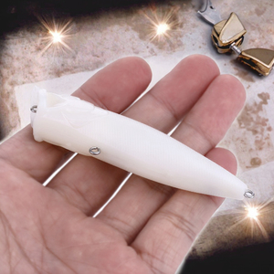Leurre de pêche Popper Wobblers vierge non peint pour la pêche en mer, en bateau, en rivière, en lac, en ruisseau, appât artificiel dur - Product Image 3