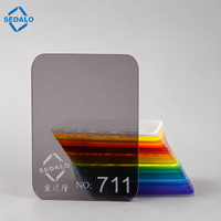 Décorations de mariage découpées en feuille acrylique PMMA translucide personnalisable, résistante aux UV et pliable
