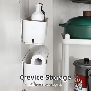 Wall Mounted Hanging <b>Storage</b> Basket <b>Drawer</b> Multifunctional Shelf <b>Storage</b> Rack Cabinet for Kitchen - Product Image 2