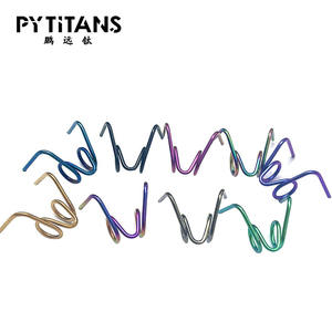 Vente en gros usine : Ressorts de frein en titane GR5 pour étrier <span class=keywords><strong>Brembo</strong></span>, broche en alliage de titane en forme de R pour blocage d'axe, plaquette de frein d'étrier - Product Image 2