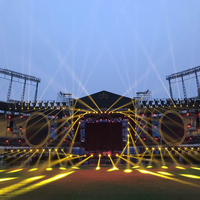 Meilleur prix pour un podium mobile carré pour DJ, scène, structure en aluminium, boîte à lumière, treillis 1100x600mm, certifié CE TUV pour les événements