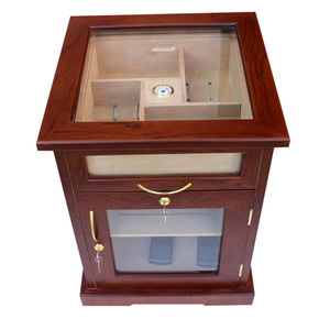 Humidors à vendre utilisé personnalisé avec <span class=keywords><strong>vitrine</strong></span> en verre sur le dessus <span class=keywords><strong>vitrine</strong></span> présentoir à cigares armoire en bois - Product Image 4