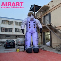 6m de haut taille personnalisée décoration d'activité support gonflable astronaute, ballon gonflable Spaceman
