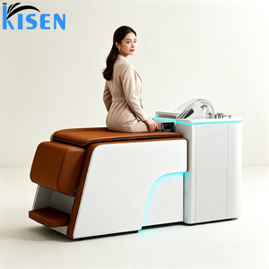 Unidad de Lavado de Cabello KISEN con Circulación de Agua, Estilo Tailandés, Silla y Cama Semi-Reclinable para Lavado de Cabello con Reposapiés - Product Image 2