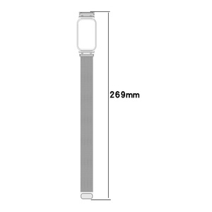 สายรัดแม่เหล็กกรอบสแตนเลสแบบอัจฉริยะสำหรับนาฬิกา <span class=keywords><strong>Mi</strong></span> Band9 Active Milan สำหรับสายนาฬิกาโลหะ <span class=keywords><strong>Mi</strong></span> band3 - Product Image 4