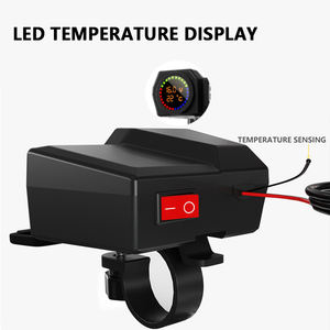 Motosiklet için 12v motosiklet güç çıkışı Usb hızlı şarj Usb QC <span class=keywords><strong>3</strong></span>,0 mobil şarj - Product Image 4