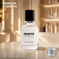 Flacon de parfum en verre Solent High Flint 30ml 50ml, transparent, rond, rechargeable, atomiseur de parfum, emballage cosmétique, prix de gros
