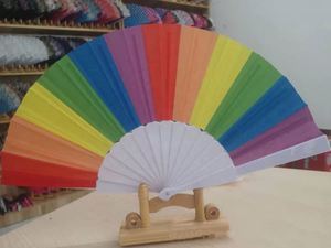 New Letter Fashion Portable and Foldable Handmade Handheld Plastic Fan - Product Image 2