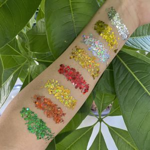 อายแชโดว์เจลครีมกันน้ำแบบวีแกน ผสมกลิตเตอร์ สำหรับแต่งหน้า ติดทนนาน ใช้ได้กับผิวกาย ใบหน้า และเส้นผม - Product Image 3