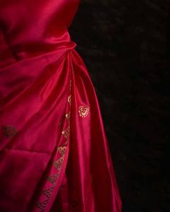 ชุดแต่งกายปากีสถานสำหรับงานแต่งงานผ้าส่าหรีผ้าไหมแท้ผ้าเนื้อนุ่มใส่สบาย - Product Image 3