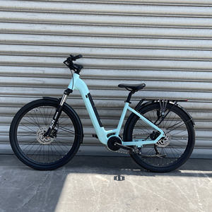 Vélo électrique urbain à pneus larges 36V14Ah 250/500W Moteur central 9 vitesses Vélo électrique de ville Loisirs et déplacements quotidiens Vélo électrique de ville pour femmes - Product Image 6