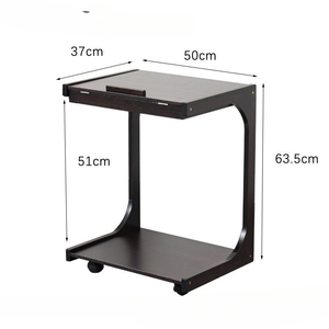 Movable Bamboo Legs Modern Multi-functional <strong>Bedside</strong> <strong>Table</strong> for Bedroom Living Room <strong>Compact</strong> Student Study Desk Furniture - Product Image 4