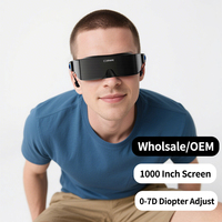 Lunettes VR populaires pour téléphone, cinéma 3D, lunettes de réalité virtuelle, lunettes VR montées sur la tête, avantages pour les appareils mobiles