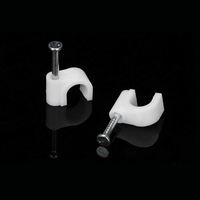 100 pièces/sac 12mm Nylon fil électrique circulaire câble Clips