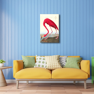 Impression sur toile suspendue Art Déco John <span class=keywords><strong>James</strong></span> Audubon Flamant rose américain et Heron bleu, décoration intérieure pour chambre, cuisine, salon, vente en gros - Product Image 3