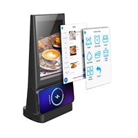 Tablette Android 11 de 8 pouces à double écran tactile pour restaurant, affichage publicitaire de table, kiosque de commande de bureau, signalétique