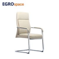 Fauteuil de bureau en cuir de luxe EGROspace haut de gamme pour réception, conférence, réunion, visiteur, exécutif